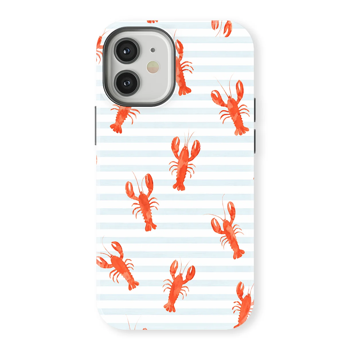 Happy Stripes - Lobster Lanes - Blue/Red/Multicolor case for iPhone 12 - Image 1