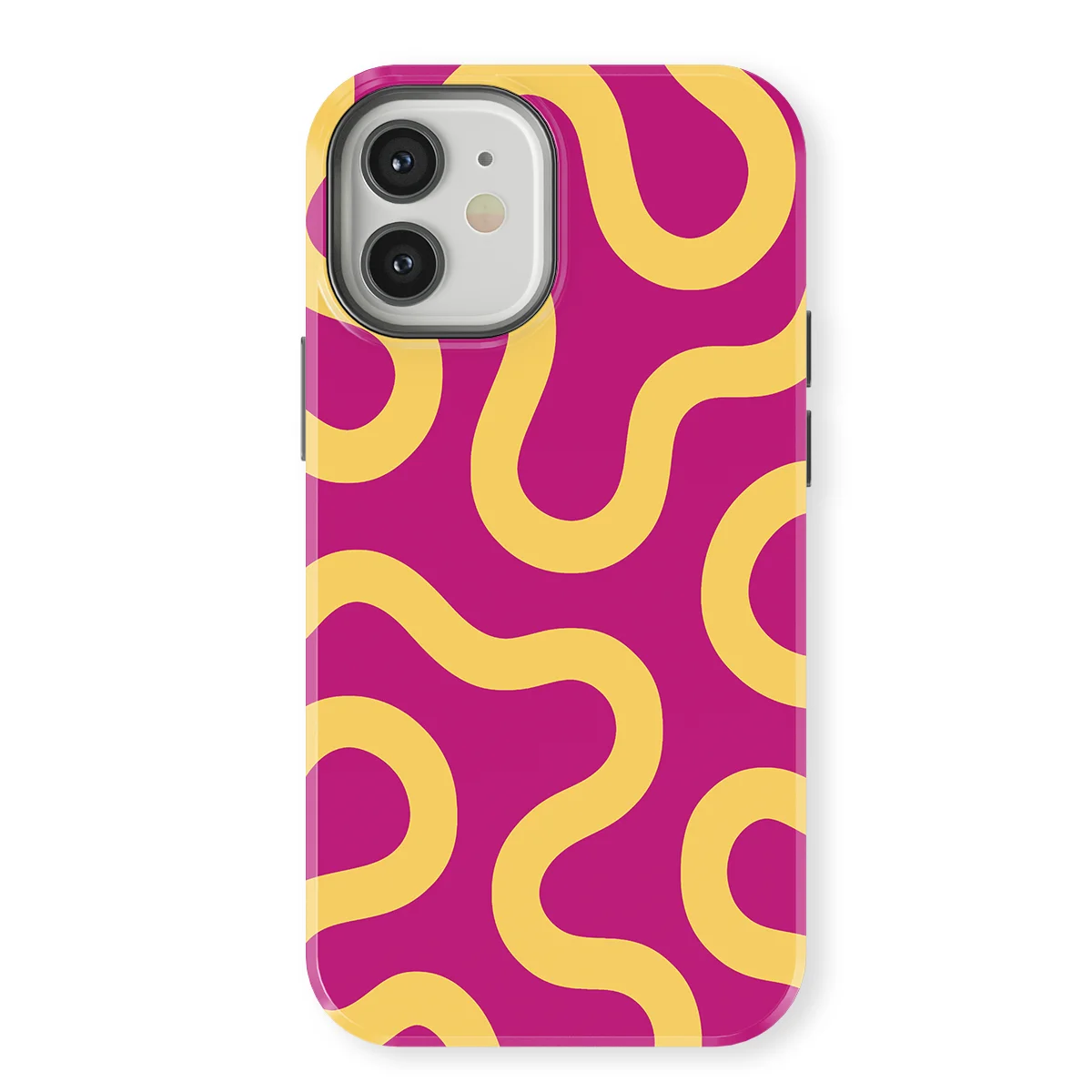 Motion Flow - Candy Current - Pink/Yellow case for iPhone 12 - Image 1