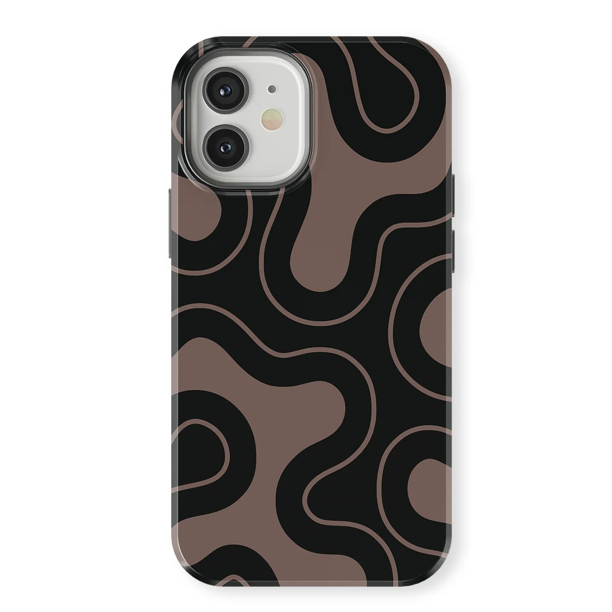 Motion Flow - Wander Lines - Black/Grey for iPhone 12
