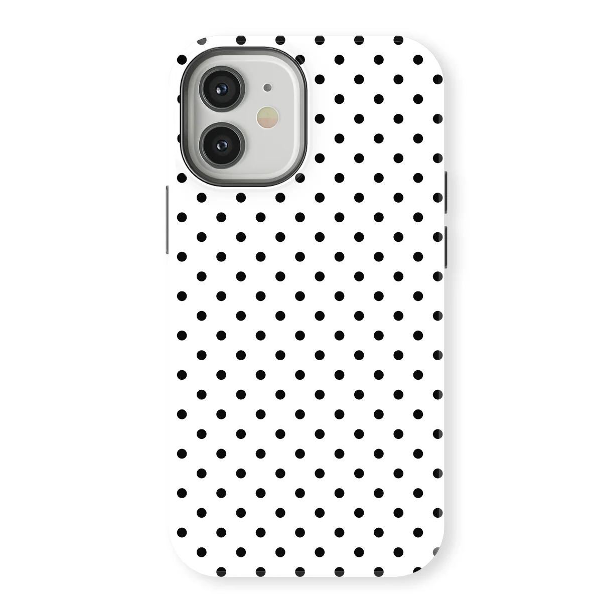 Polka Dots - Mono Dots - White/Black case for iPhone 12 - Image 1
