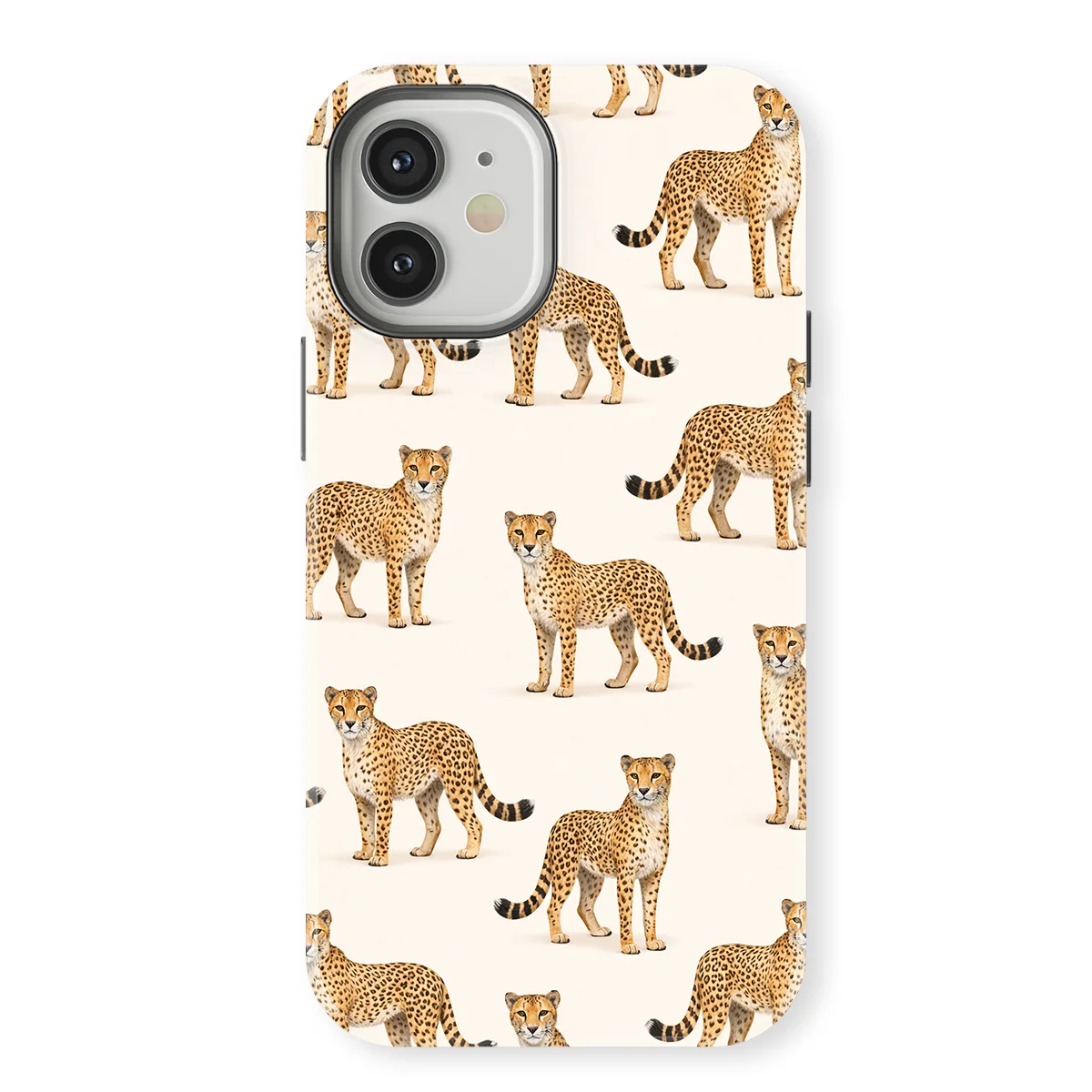 Safari - Cheetah - White/Yellow case for iPhone 12 - Image 1
