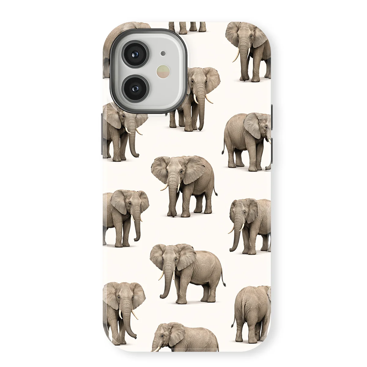 Safari - Olifant - White/Grey case for iPhone 12 - Image 1