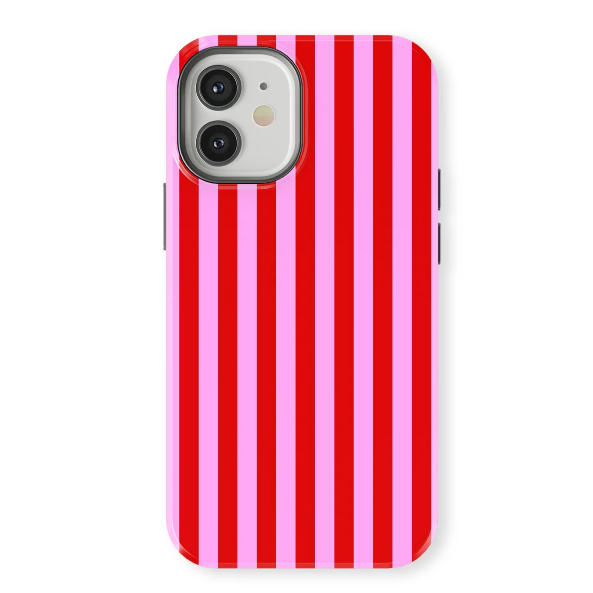 Stripes - Candy Stripes - Red/Pink/Multicolor case for iPhone 12 - Image 1