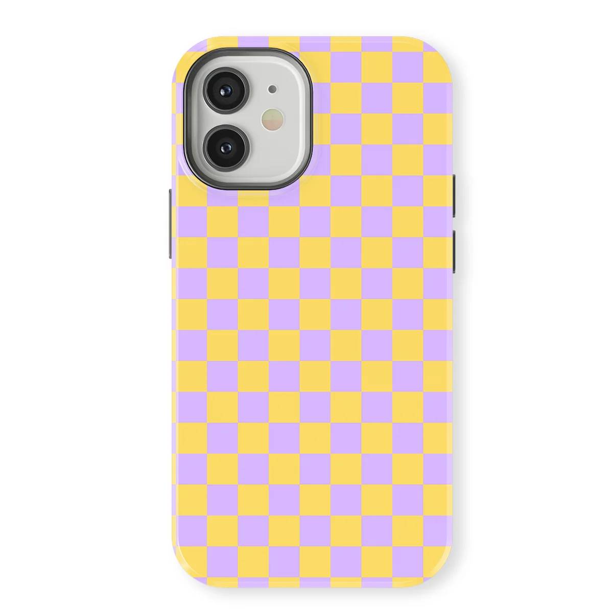 Tiny Squares - Lilac Lemonade - Yellow/Purple/Multicolor case for iPhone 12 - Image 1