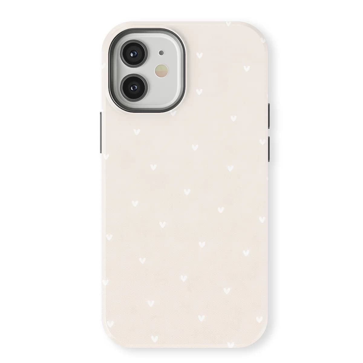 Little Love - Ivory Hearts - White for iPhone 12 Mini