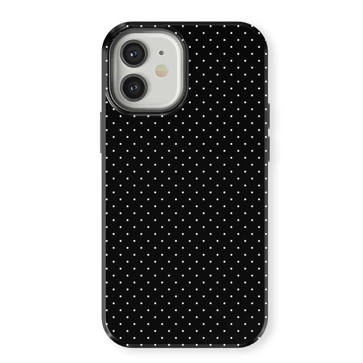 Micro Polka - Mono Chic - Black for iPhone 12 Mini
