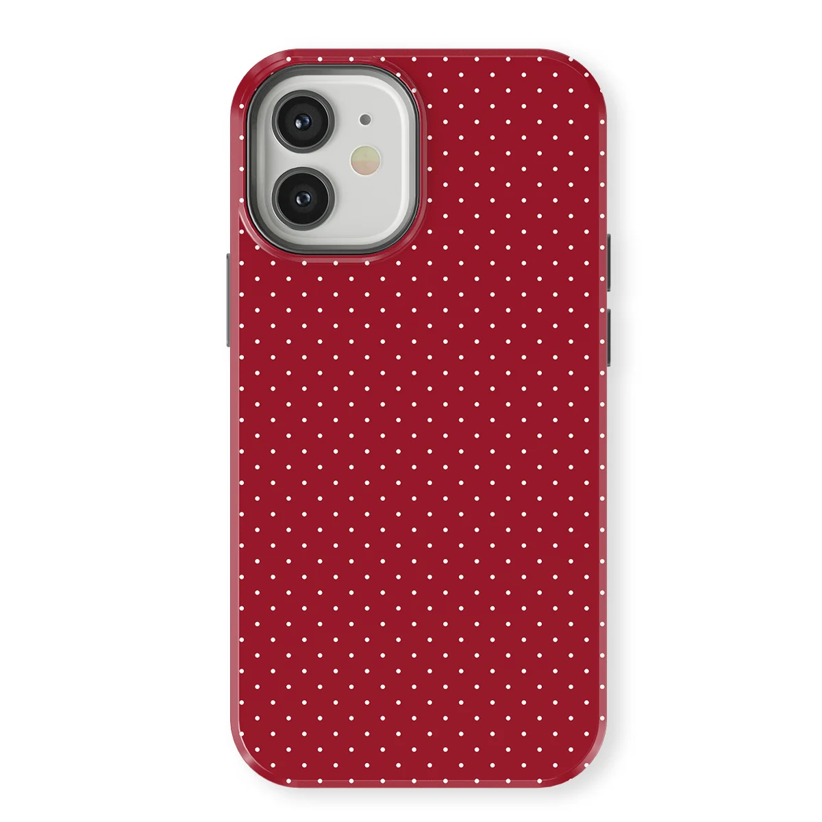 Micro Polka - Red Velvet - Red for iPhone 12 Mini