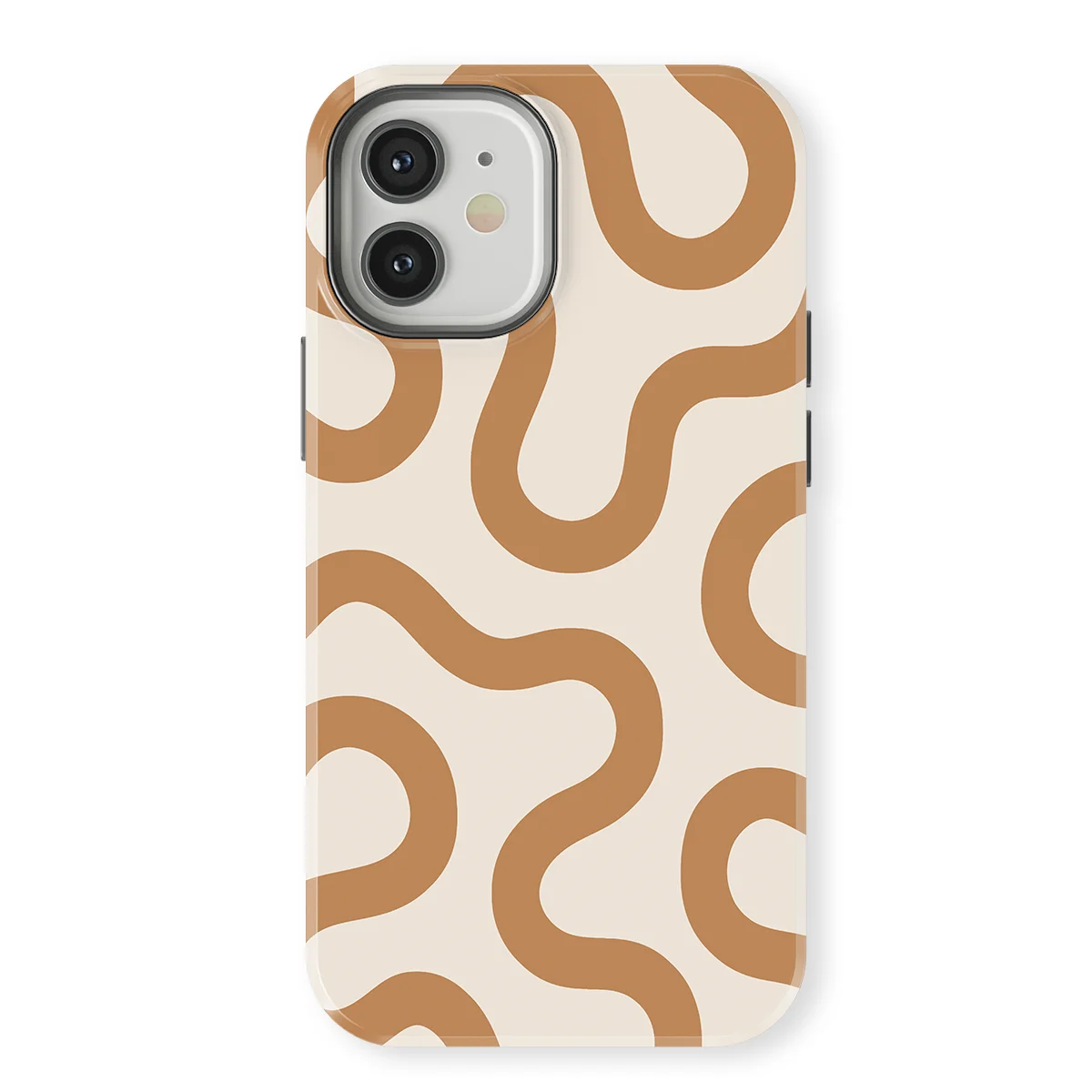 Motion Flow - Warm Whisper - White/Brown for iPhone 12 Mini