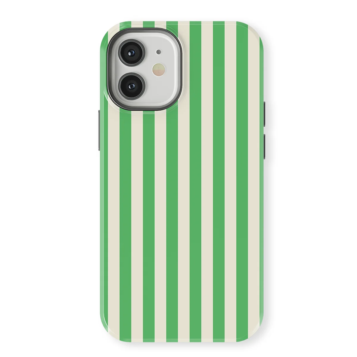 Stripes - Pistachio Cream - Beige/Green/Multicolor for iPhone 12 Mini