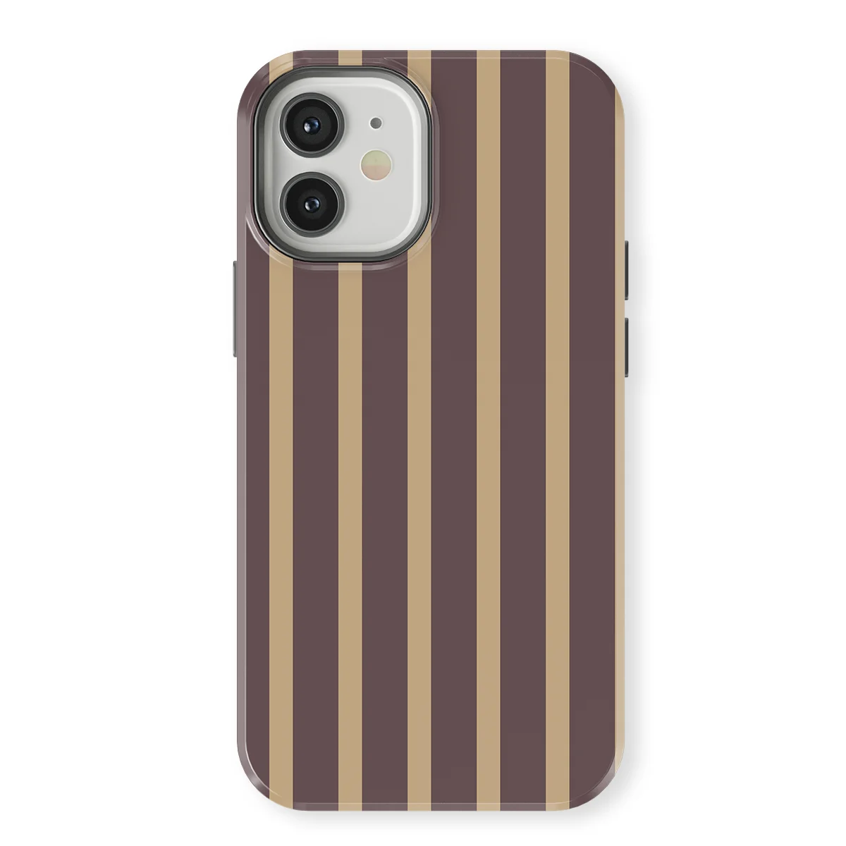 Stripes - Velvet Praline - Purple/Brown/Multicolor for iPhone 12 Mini