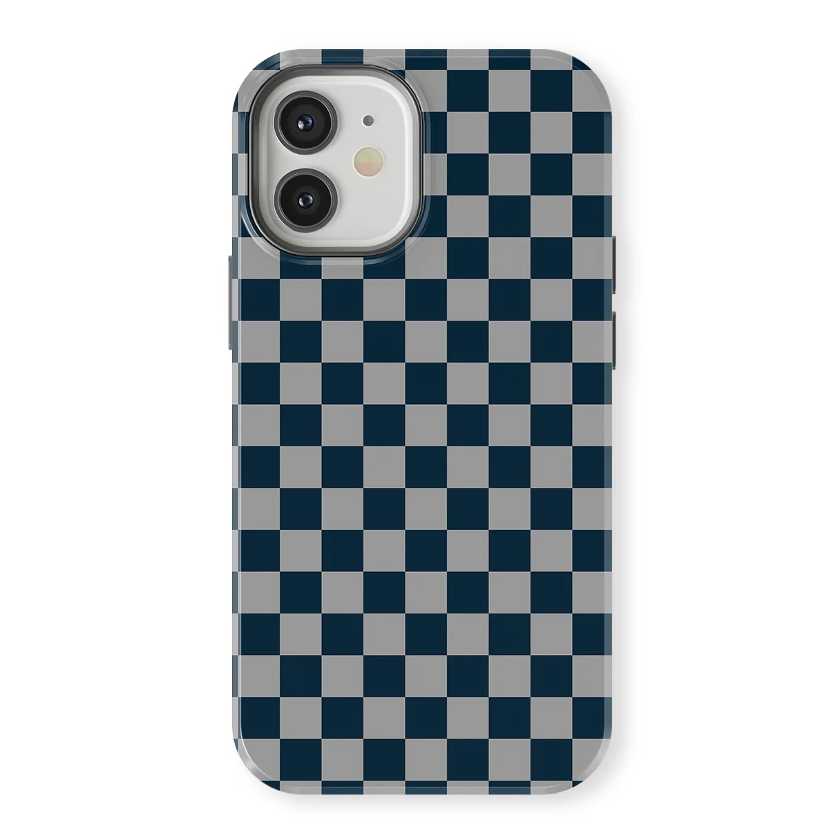 Tiny Squares - Urban Grid - Blue/Grey/Multicolor for iPhone 12 Mini