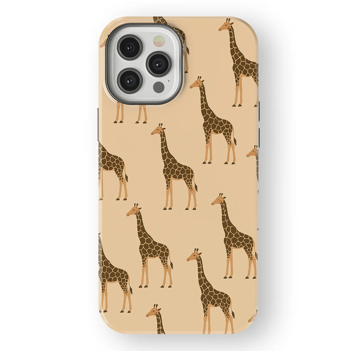 Animals - Giraffe - Beige/Yellow case for iPhone 12 Pro - Image 1