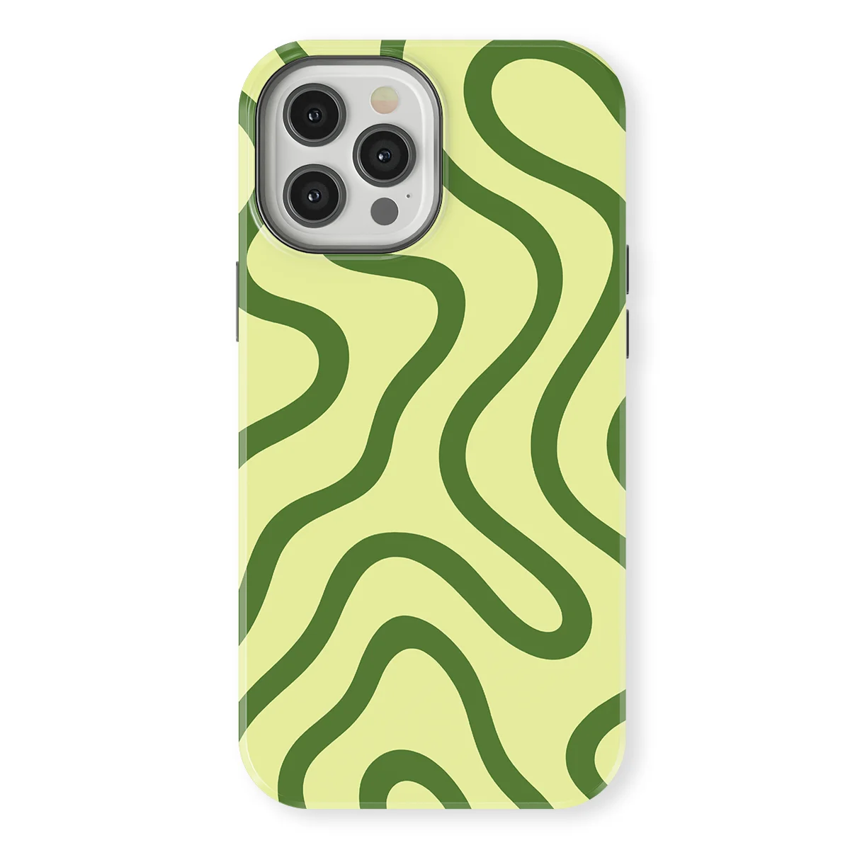 Curvy Lines - Leaf Loop - Green for iPhone 12 Pro
