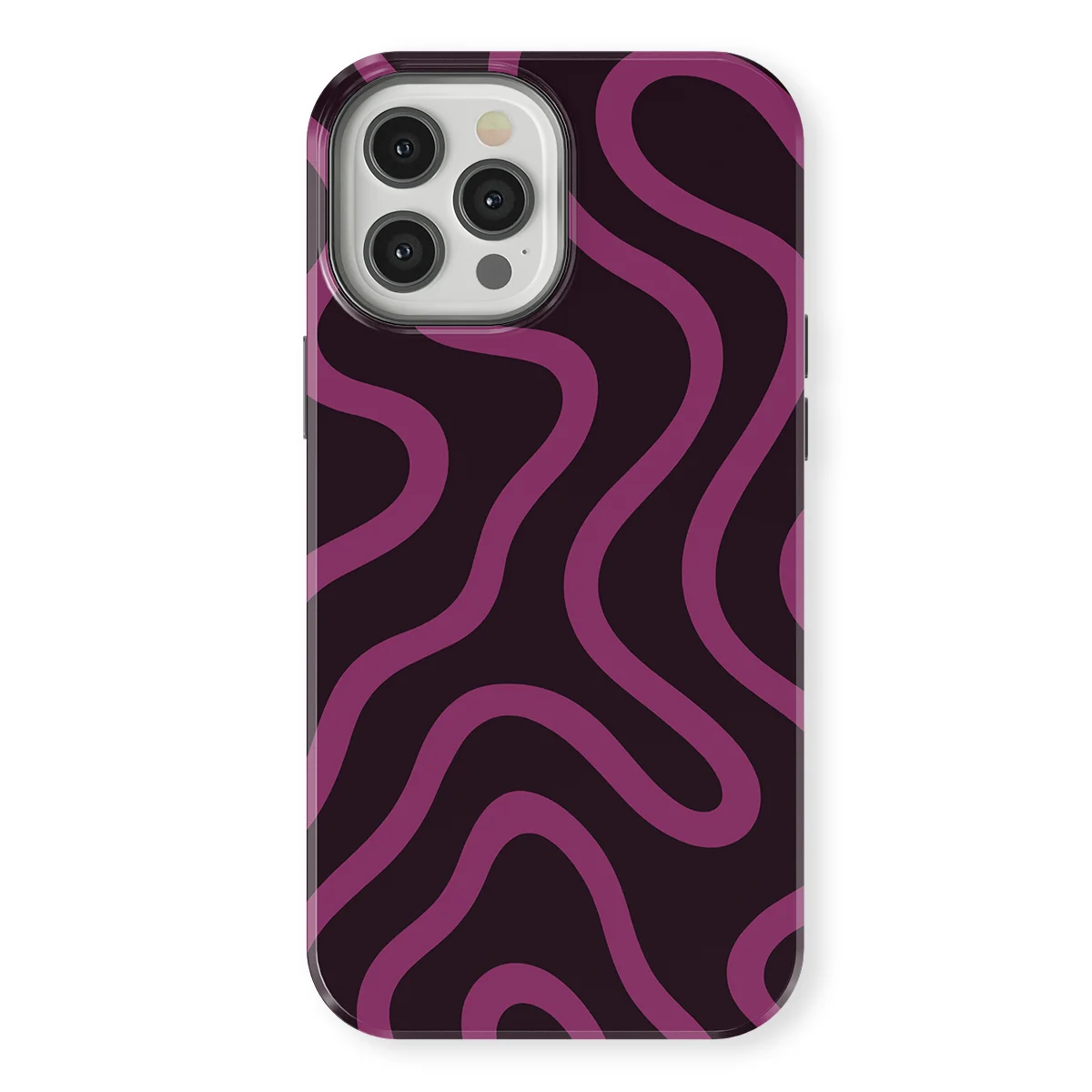 Curvy Lines - Velvet Mood - Purple/Pink case for iPhone 12 Pro - Image 1