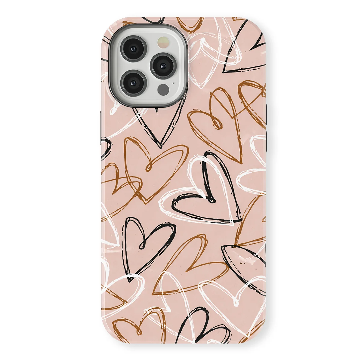 Little Love - Artful Hearts - Pink/Multicolor case for iPhone 12 Pro - Image 1