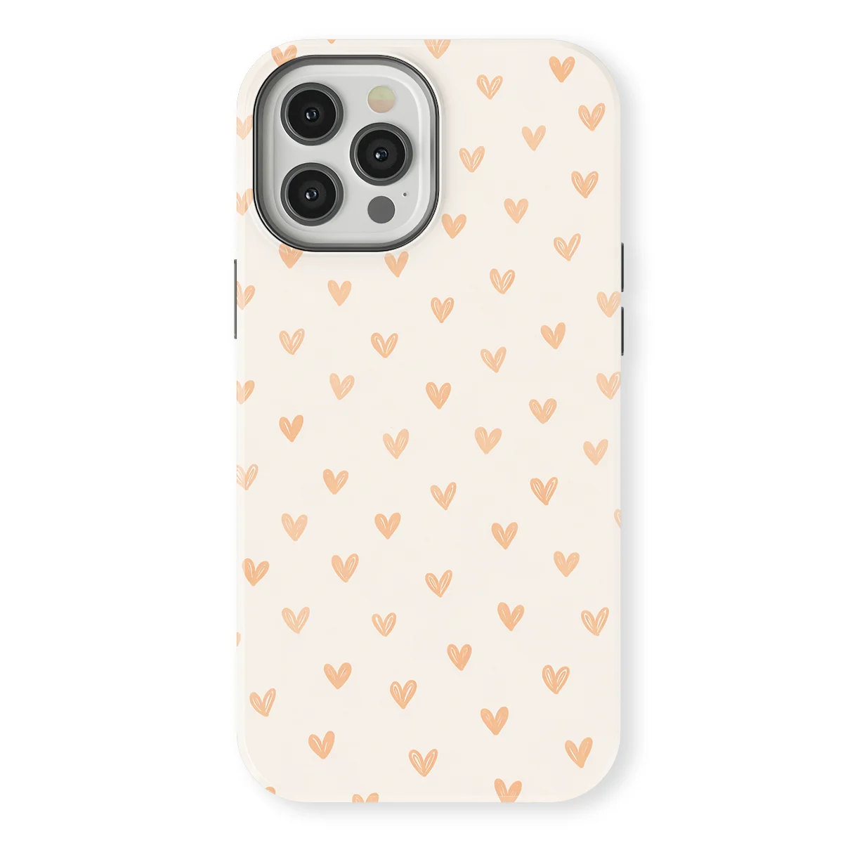 Little Love - Blush Hearts - White/Orange case for iPhone 12 Pro - Image 1