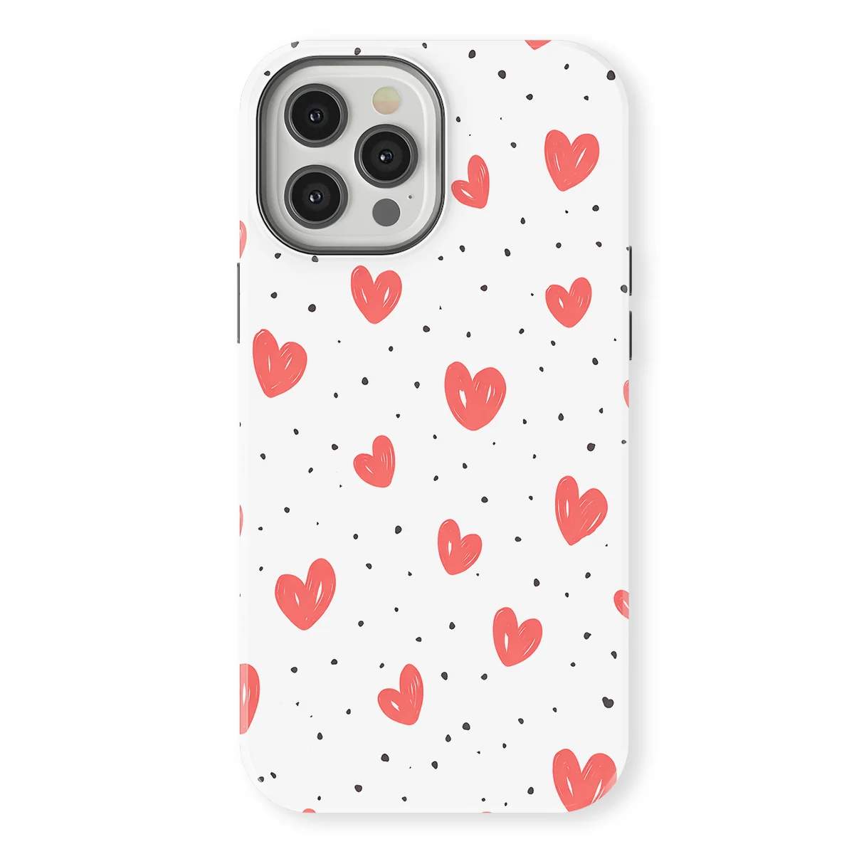 Little Love - Cherry Hearts - White/Red/Multicolor case for iPhone 12 Pro - Image 1