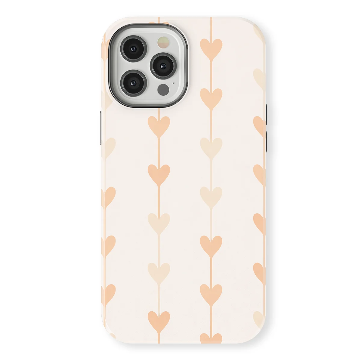 Little Love - Vertical Hearts - Pink/Multicolor case for iPhone 12 Pro - Image 1