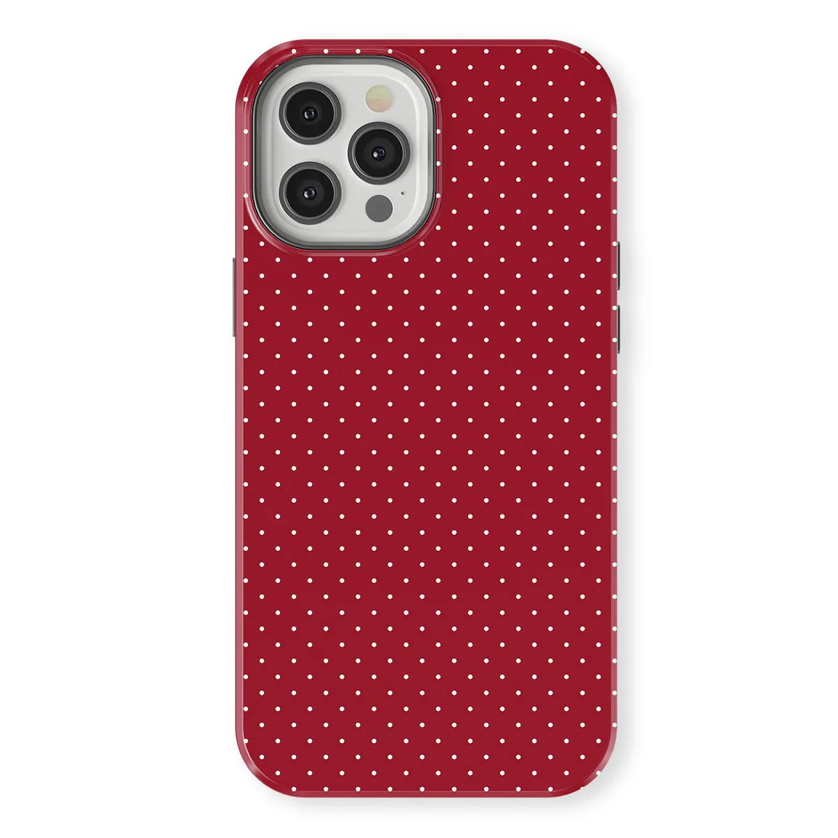 Micro Polka - Red Velvet - Red for iPhone 12 Pro