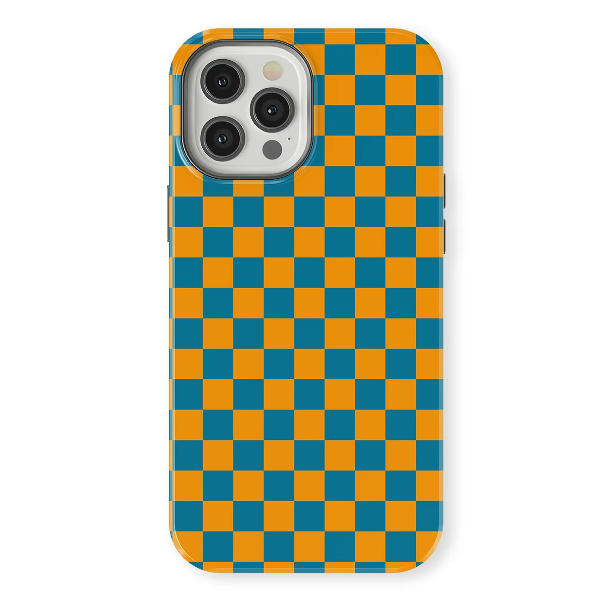 Tiny Squares - Petrol Pop - Orange/Blue/Multicolor case for iPhone 12 Pro - Image 1