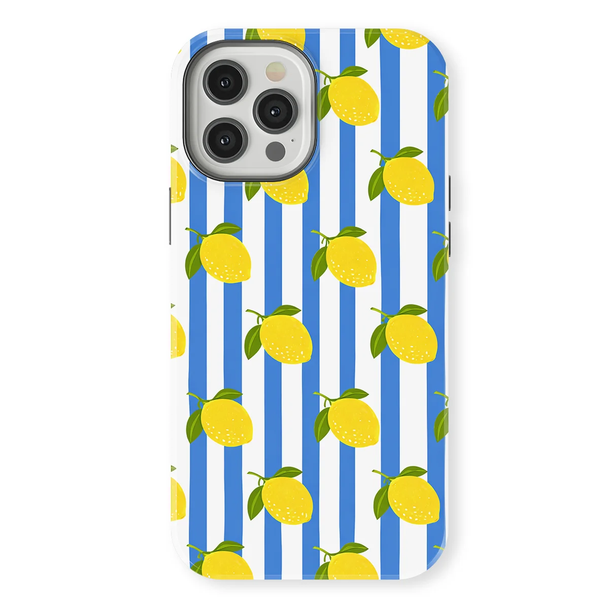 Happy Stripes - Limoncello Blue - Blue/Yellow/Multicolor case for iPhone 12 Pro Max - Image 1