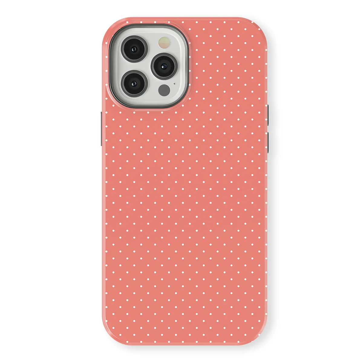 Micro Polka - Soft Coral - Pink case for iPhone 12 Pro Max - Image 1