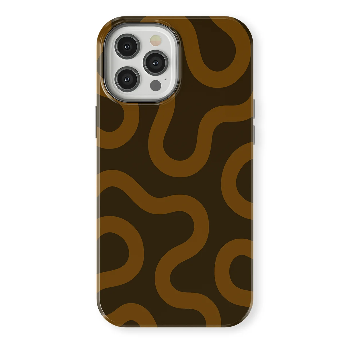 Motion Flow - Fluid Roots - Brown/Orange case for iPhone 12 Pro Max - Image 1