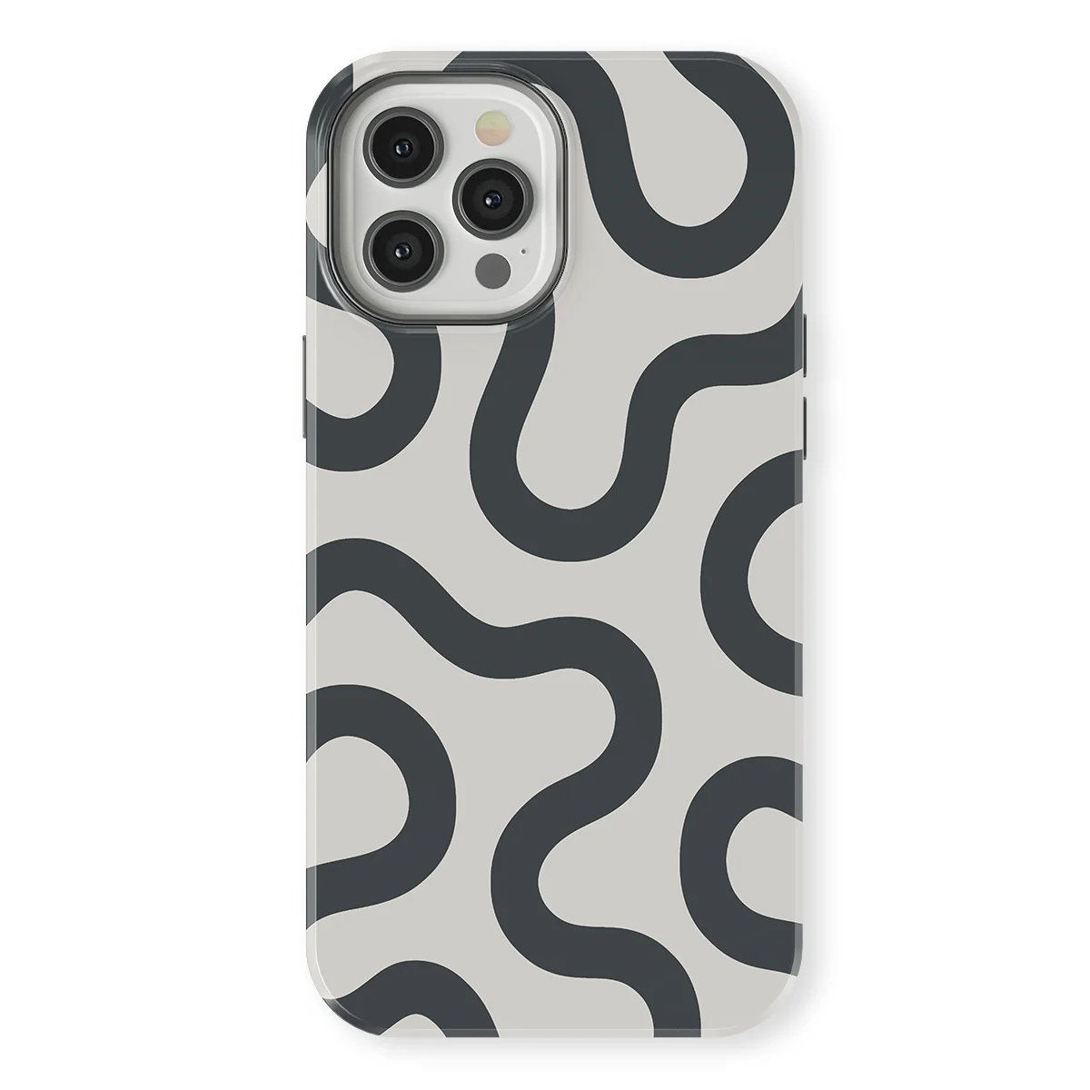 Motion Flow - Graphite Glide - White/Grey case for iPhone 12 Pro Max - Image 1