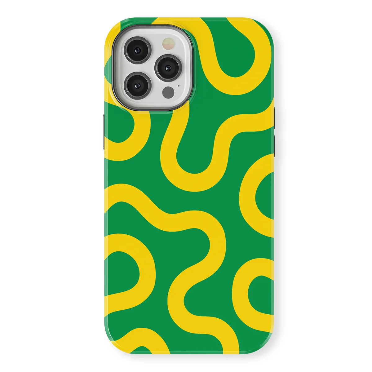 Motion Flow - Reggae Flow - Green/Yellow case for iPhone 12 Pro Max - Image 1