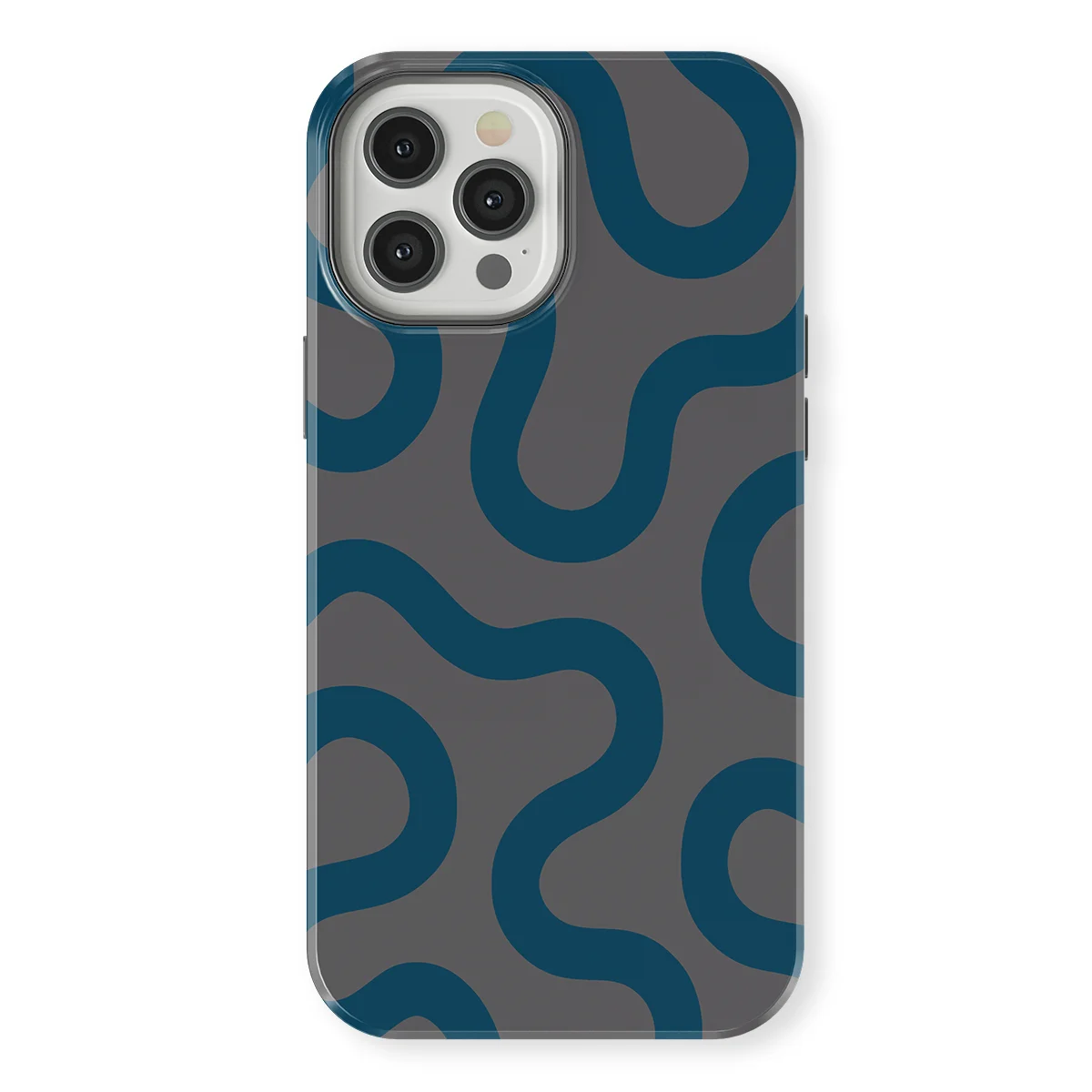 Motion Flow - Shadow Waves - Grey/Blue for iPhone 12 Pro Max