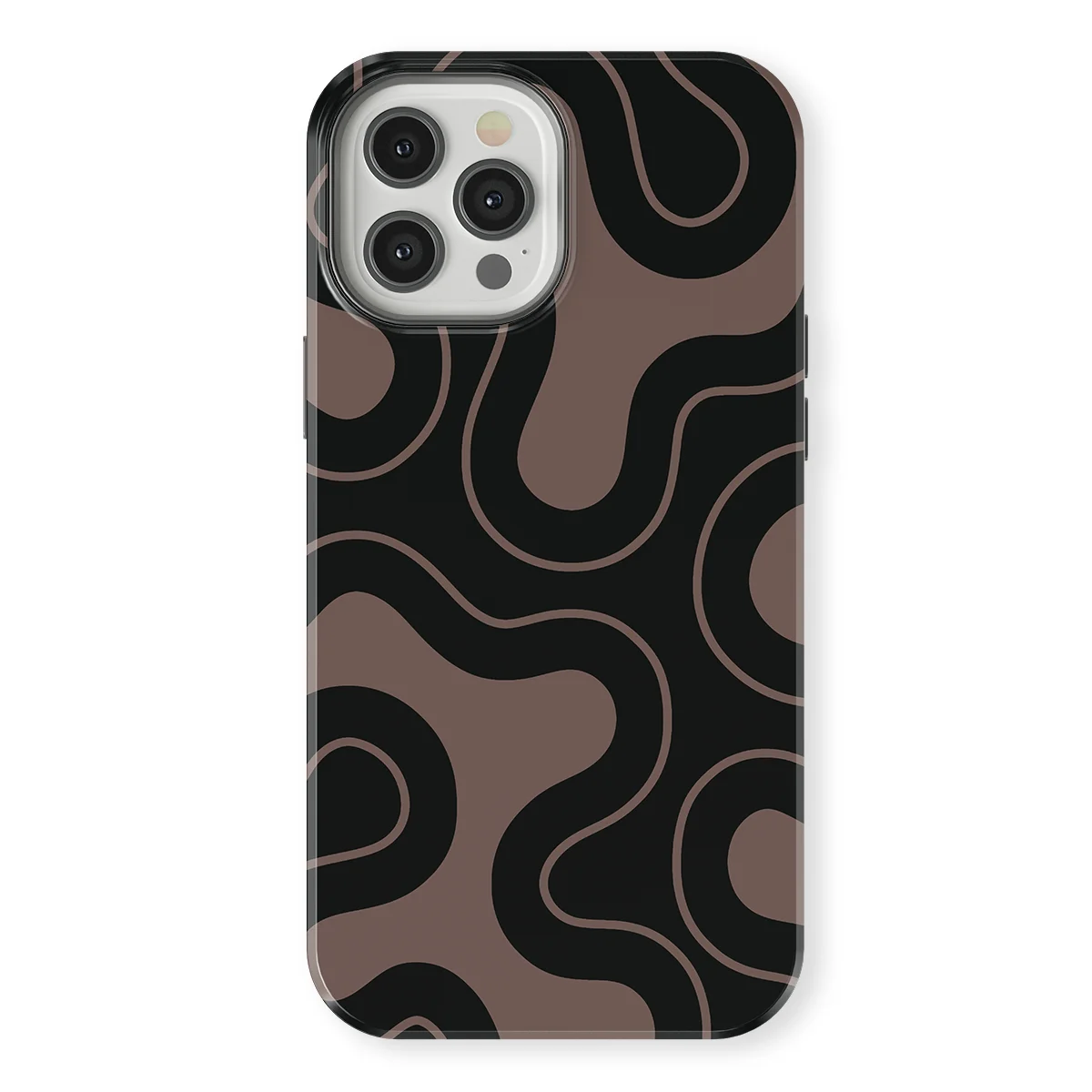 Motion Flow - Wander Lines - Black/Grey for iPhone 12 Pro Max