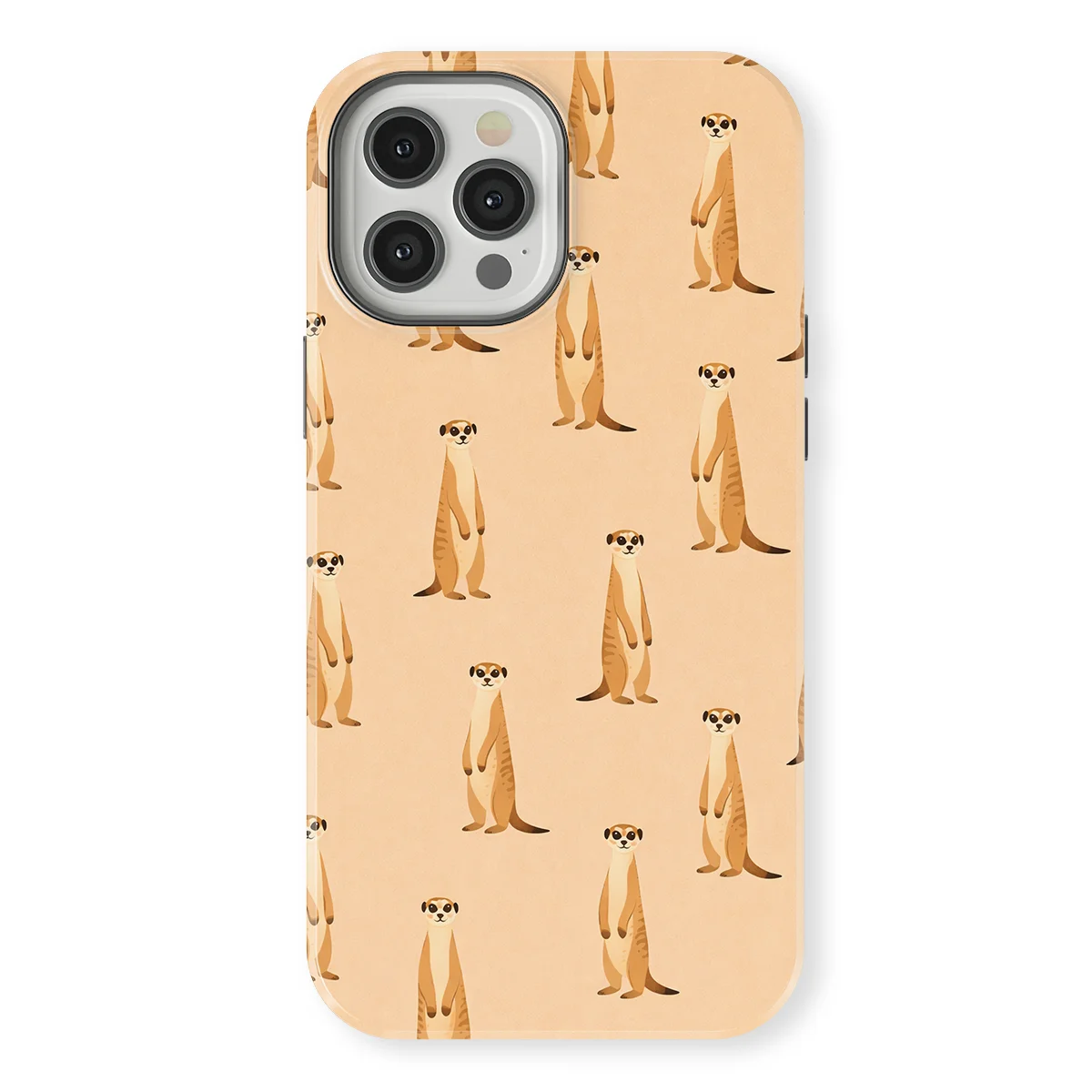 Safari - Stokstaartje - Yellow/Brown case for iPhone 12 Pro Max - Image 1