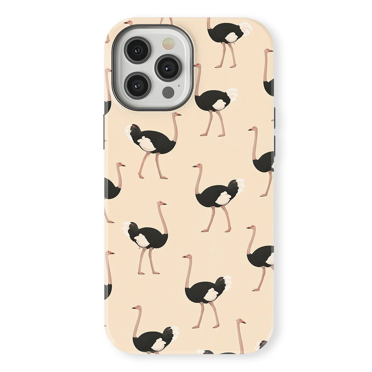Safari - Struisvogel - White/Black case for iPhone 12 Pro Max - Image 1