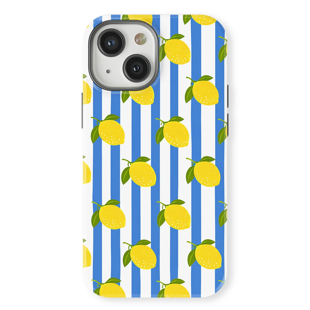 Happy Stripes - Limoncello Blue - Blue/Yellow/Multicolor case for iPhone 13 - Image 1