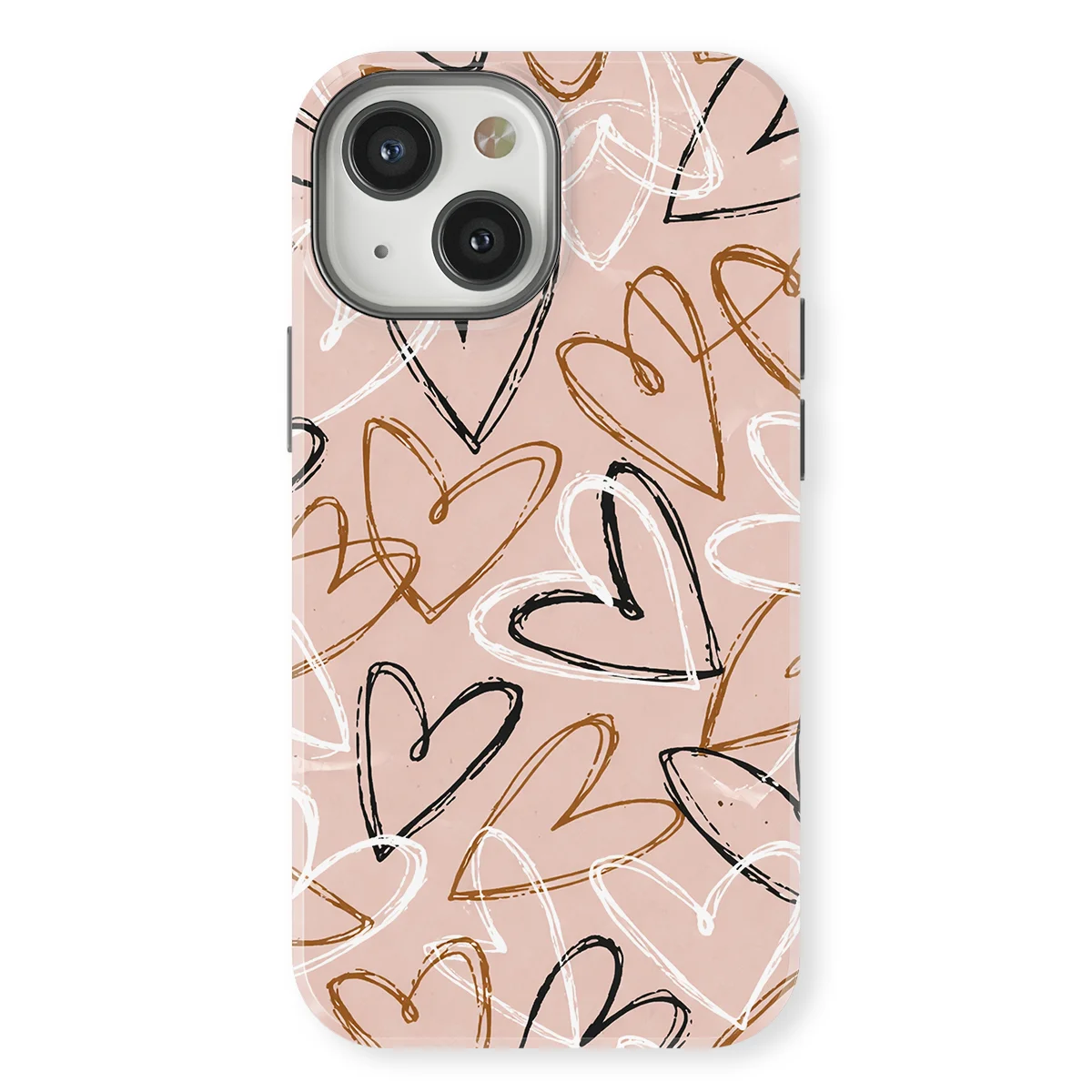 Little Love - Artful Hearts - Pink/Multicolor case for iPhone 13 - Image 1