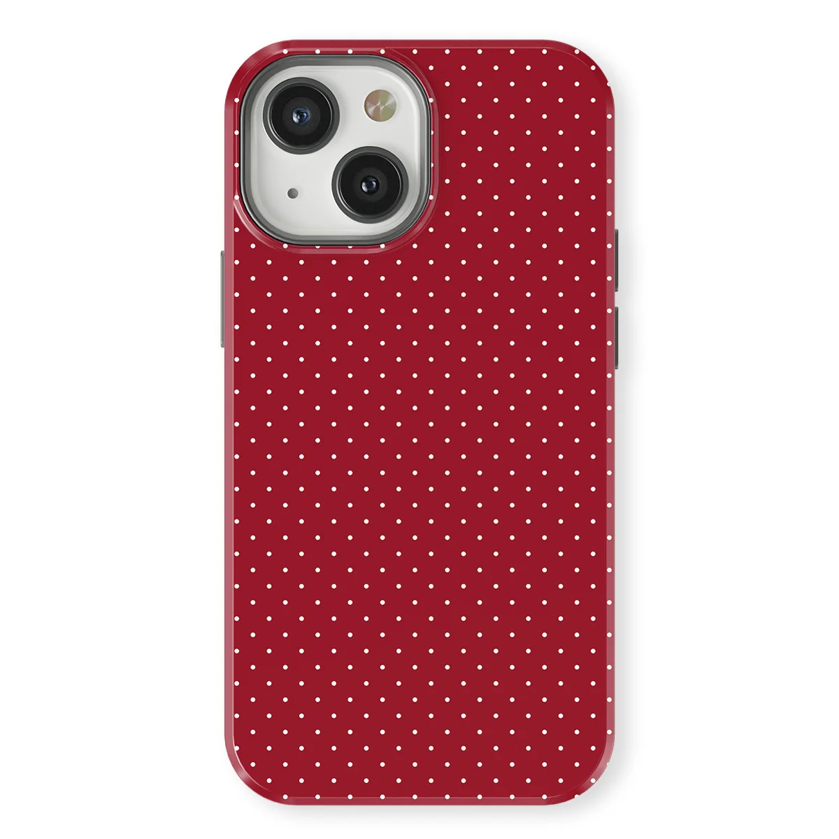 Micro Polka - Red Velvet - Red case for iPhone 13 - Image 1