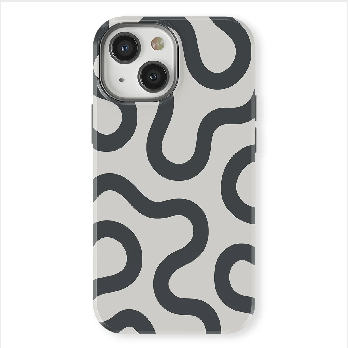 Motion Flow - Graphite Glide - White/Grey case for iPhone 13 - Image 1