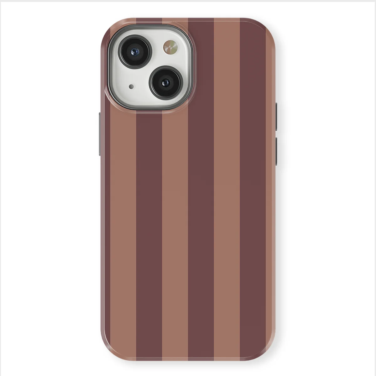 Stripes - Burgundy Rush - Purple/Brown/Multicolor case for iPhone 13 - Image 1
