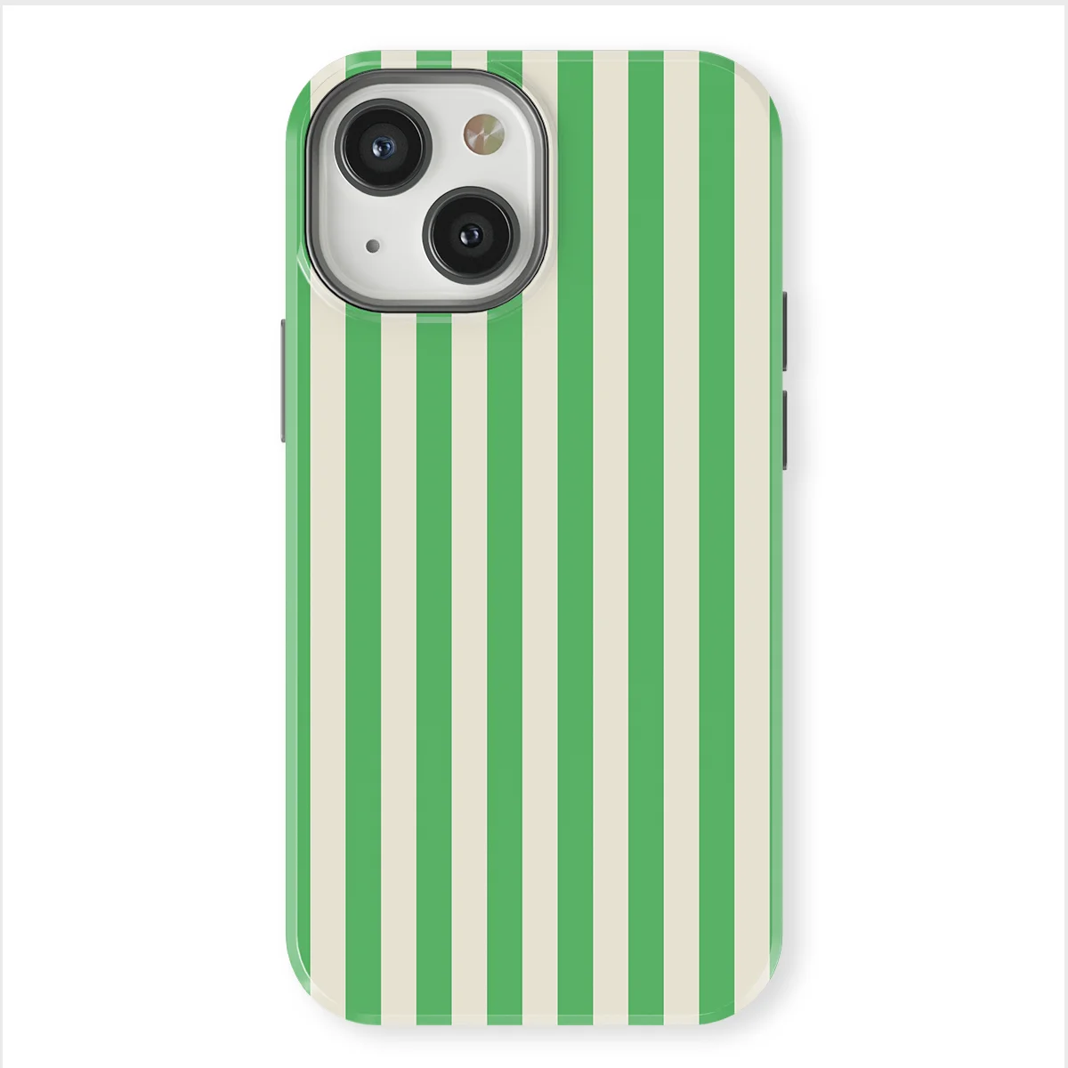 Stripes - Pistachio Cream - Beige/Green/Multicolor for iPhone 13