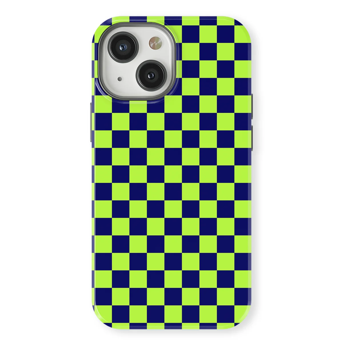 Tiny Squares - Acid Grid - Green/Blue/Multicolor case for iPhone 13 - Image 1