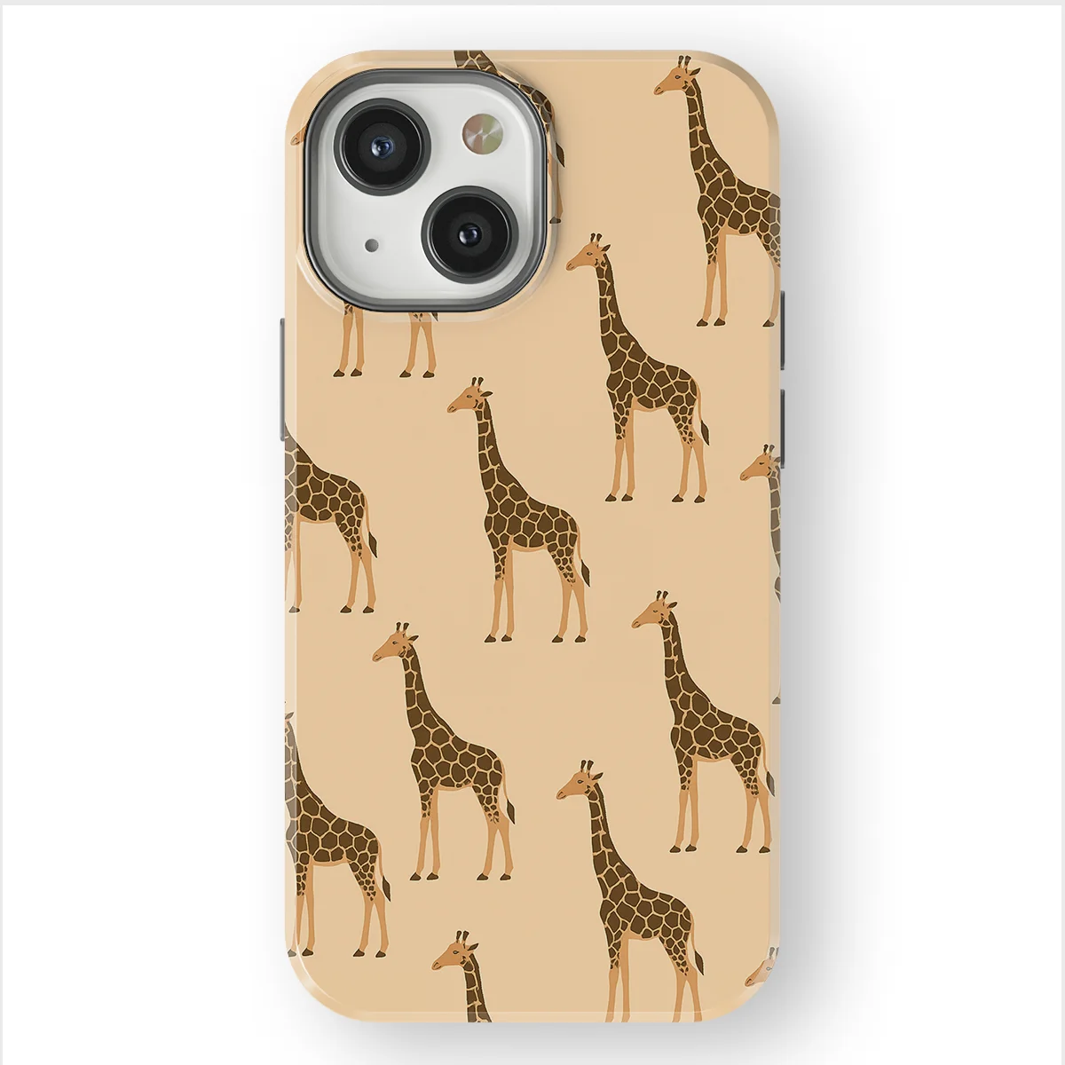 Animals - Giraffe - Beige/Yellow case for iPhone 13 Mini - Image 1