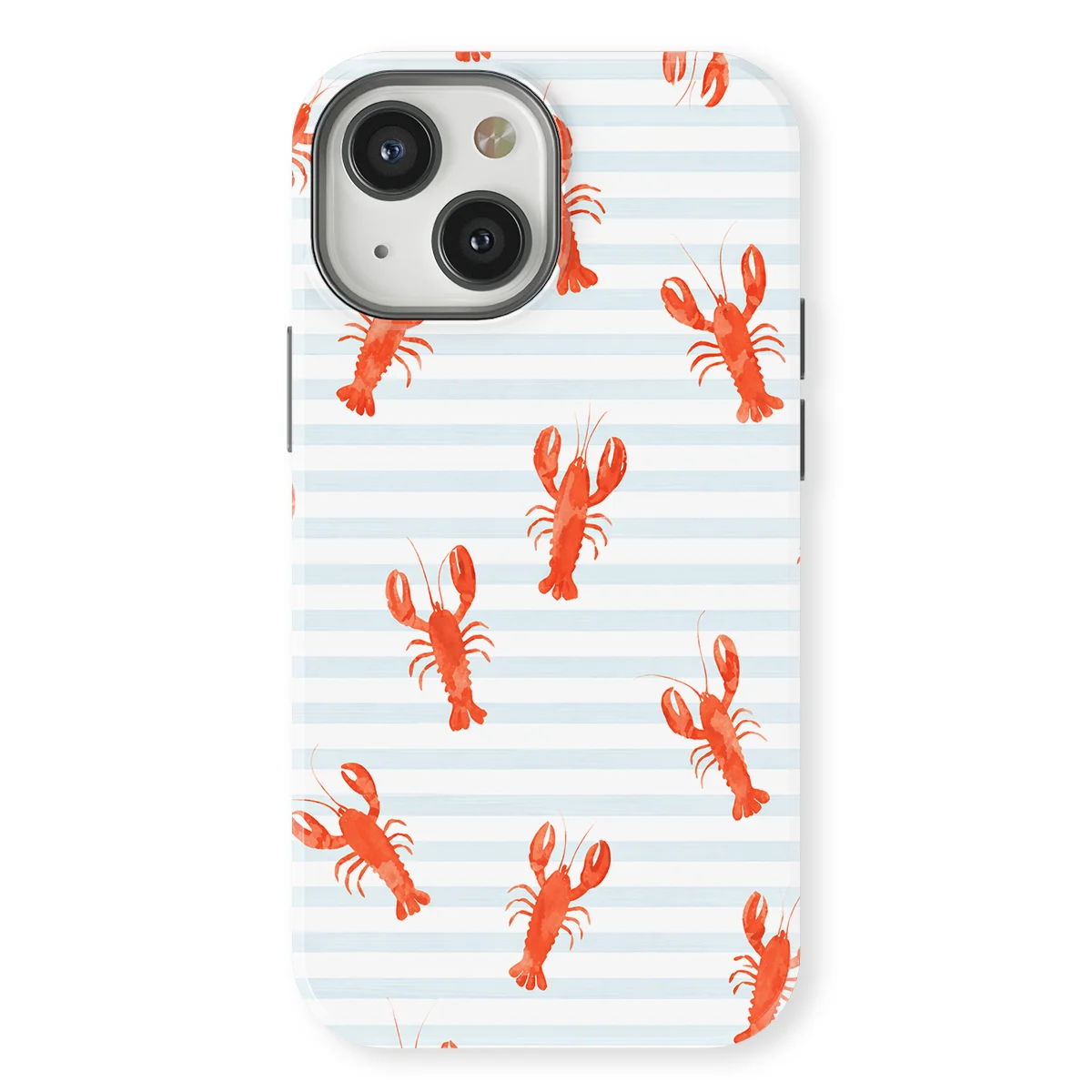 Happy Stripes - Lobster Lanes - Blue/Red/Multicolor case for iPhone 13 Mini - Image 1