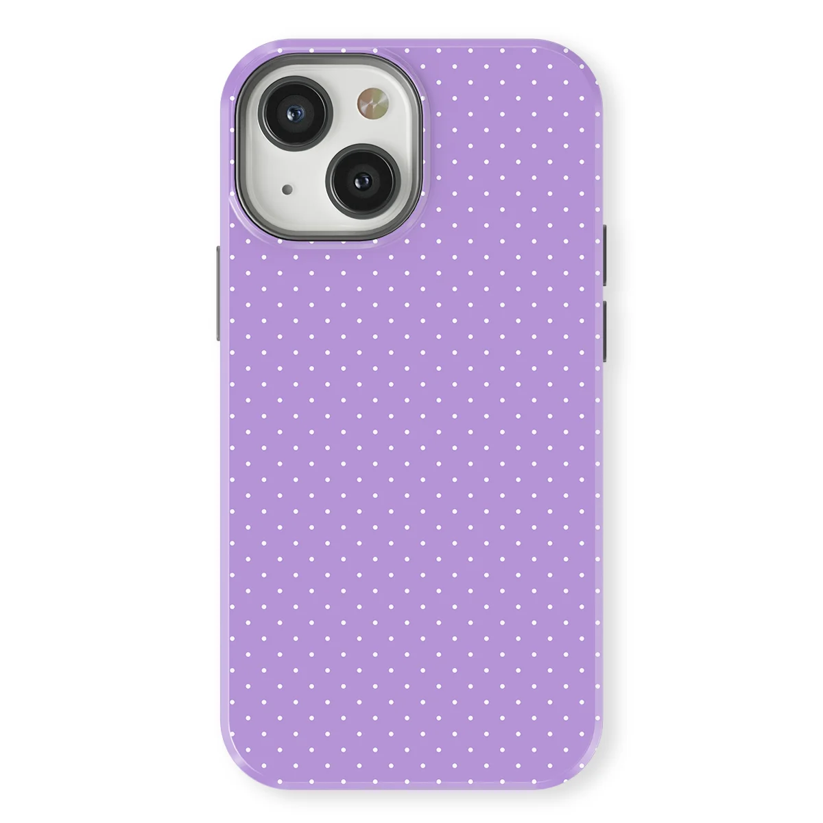 Micro Polka - Mauve Dots - Purple case for iPhone 13 Mini - Image 1