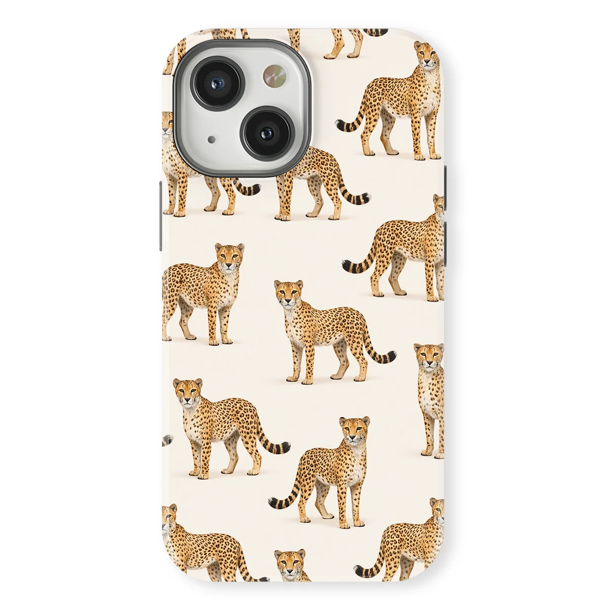 Safari - Cheetah - White/Yellow case for iPhone 13 Mini - Image 1