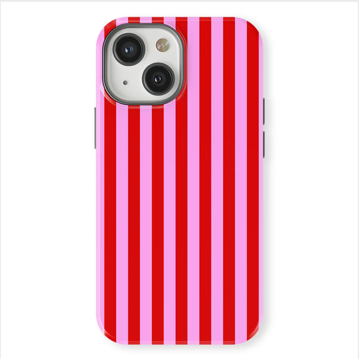 Stripes - Candy Stripes - Red/Pink/Multicolor case for iPhone 13 Mini - Image 1