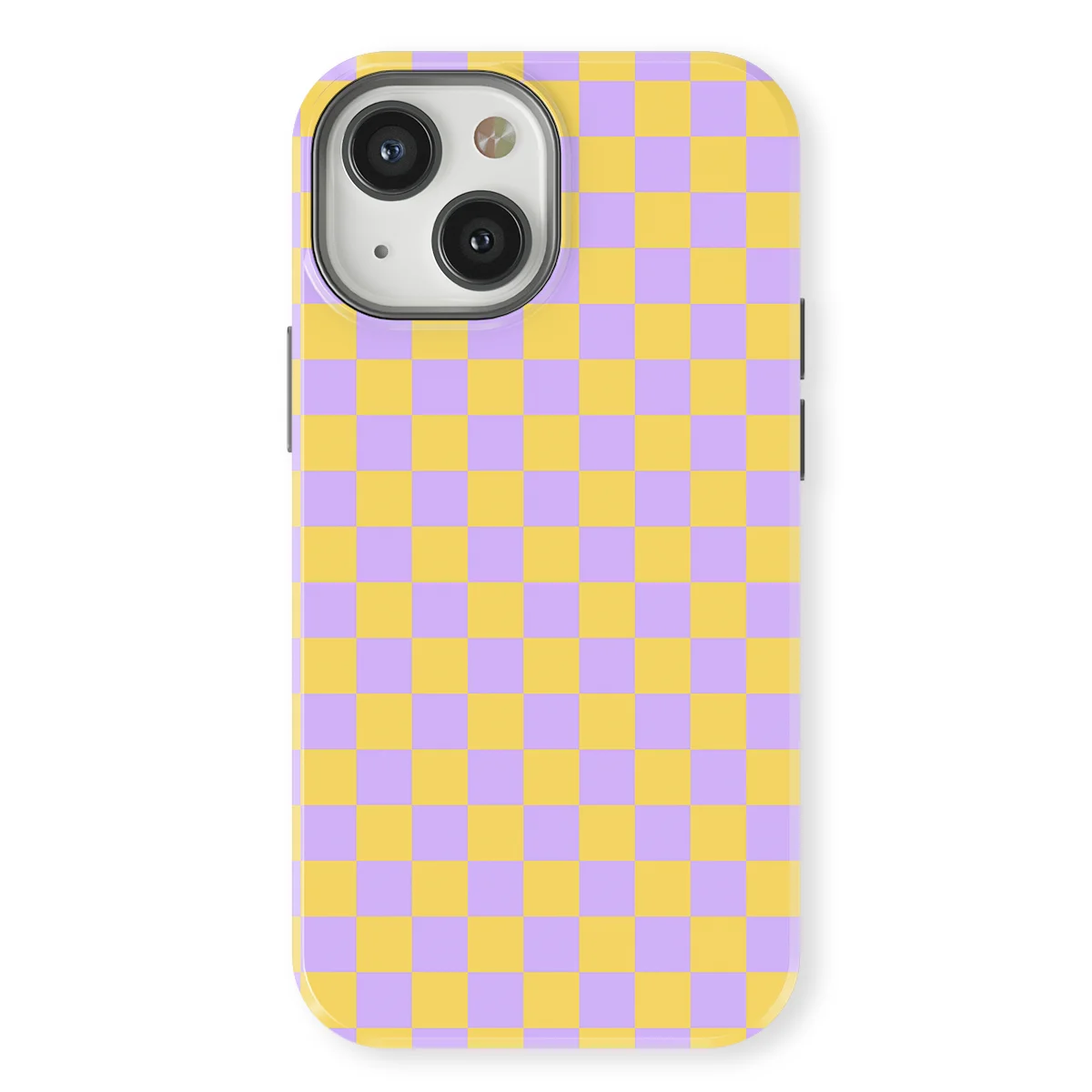 Tiny Squares - Lilac Lemonade - Yellow/Purple/Multicolor case for iPhone 13 Mini - Image 1