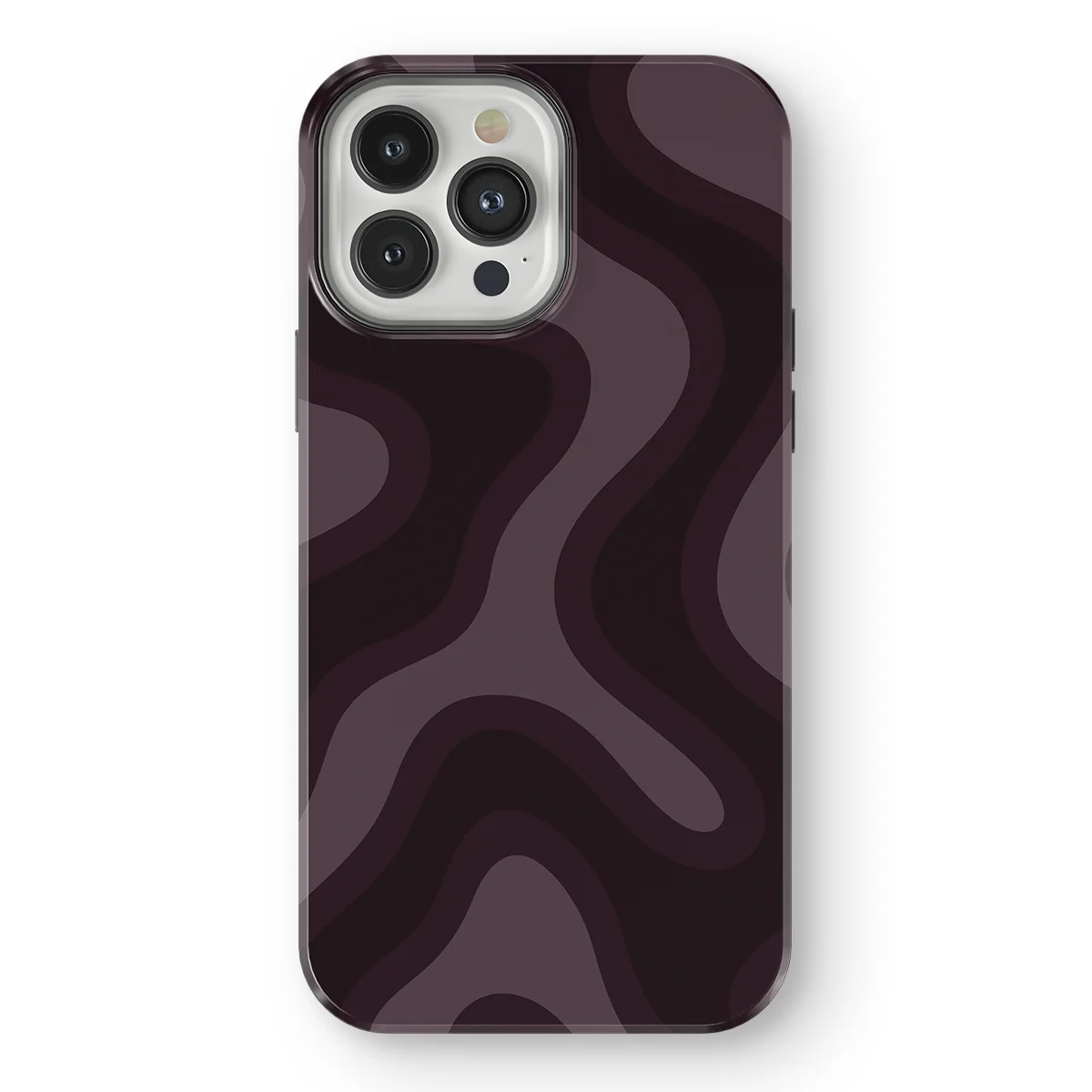 Curvy Lines - Aubergine Fade - Purple/Pink case for iPhone 13 Pro - Image 1