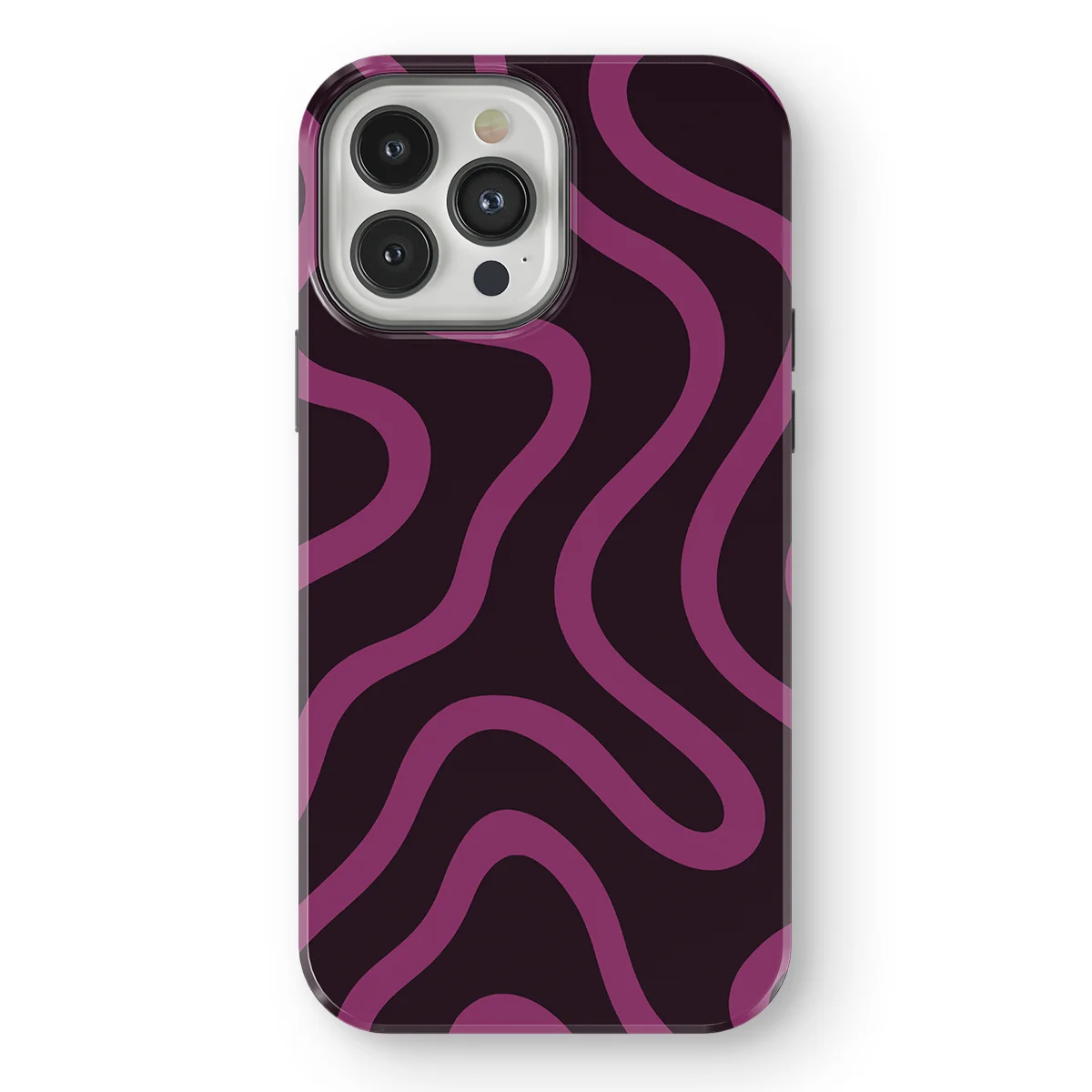 Curvy Lines - Velvet Mood - Purple/Pink case for iPhone 13 Pro - Image 1