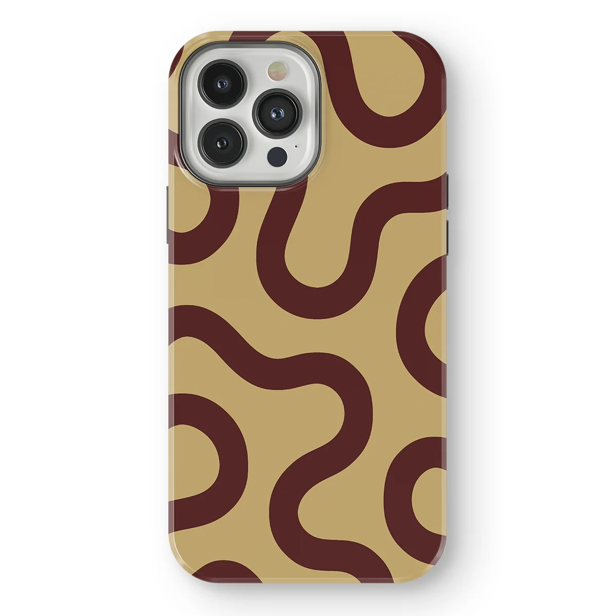 Motion Flow - Cocoa Curve - Beige/Brown for iPhone 13 Pro