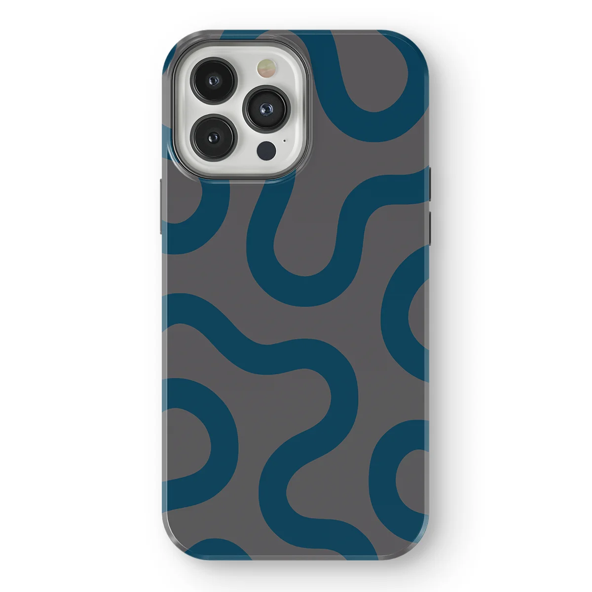 Motion Flow - Shadow Waves - Grey/Blue for iPhone 13 Pro